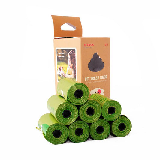 Compostable Cornstarch Dog Poop Bags - 8 pack (120 bags)