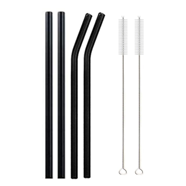 Borosilicate Glass Straws - 4 pack