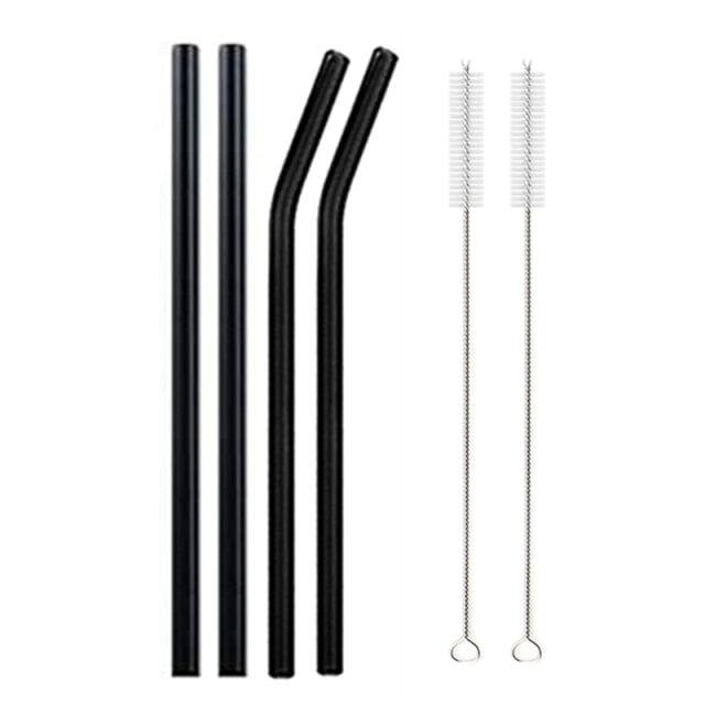 Borosilicate Glass Straws - 4 pack