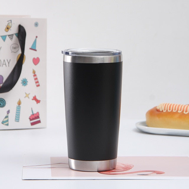 Stainless Steel Thermal Beer / Coffee Cup - Large