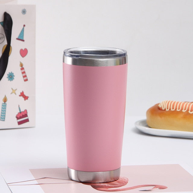 Stainless Steel Thermal Beer / Coffee Cup - Large