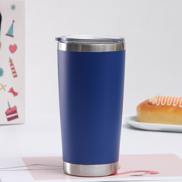 Stainless Steel Thermal Beer / Coffee Cup - Large