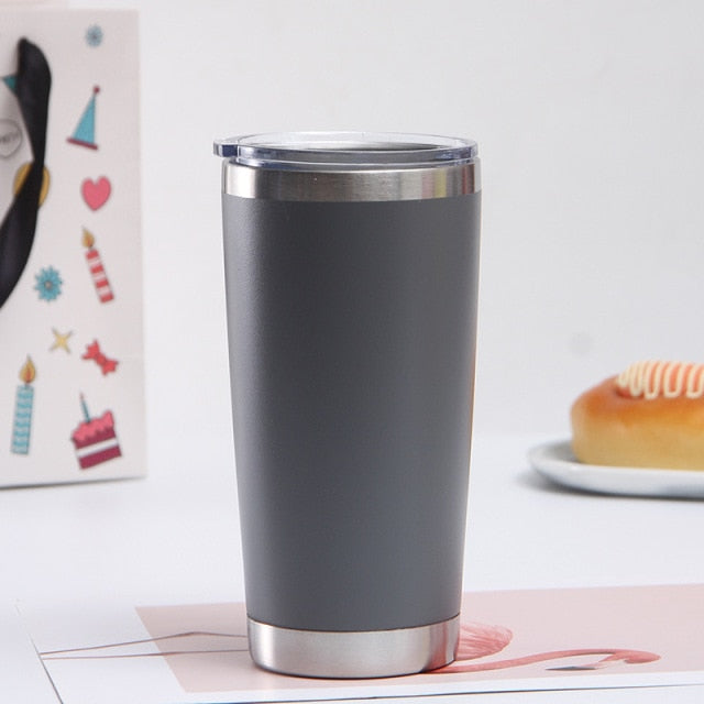 Stainless Steel Thermal Beer / Coffee Cup - Large